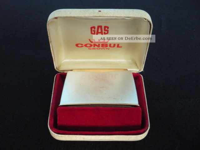 Gas Tischfeuerzeug Consul Crown Von Sigvard Bernadotte 50s Funktionstüchtig 1950-1959 Bild