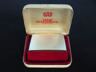 Gas Tischfeuerzeug Consul Crown Von Sigvard Bernadotte 50s Funktionstüchtig Bild