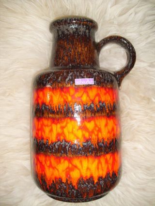Top 408 - 40 Pottery Keramik Bodenvase Fat Lava Vase Germany Scheurich H = 40 Cm Bild