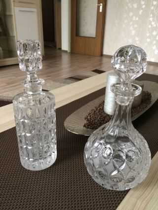 Kristall Glas Flaschen Bild