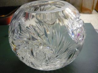Bleikristall - Vase Rund - Top Und Schwer Aus Nachlass,  Erbe Bild