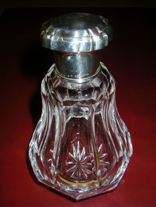 Karaffe Kristallglas Flakon Silbermontierung 800 Silber Bild