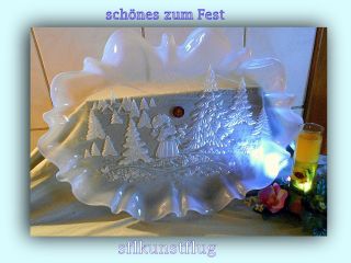 Schönes Zum Fest - Stollenteller Kristallglas Von Walther Glas / Bild