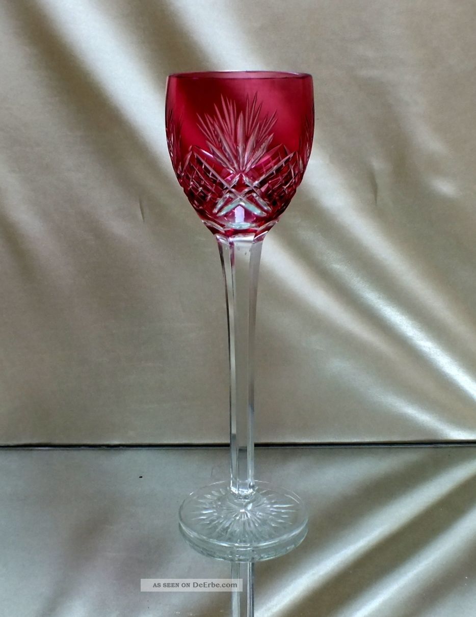 Art Deco Römer Überfangglas Weinglas Aus Kristall Kristall Bild