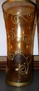 2 X Glas - Vase Vasen Herbst Verzierte Schöne Große Glasvasen Ca.  25 Hoch; Ø 10 Dekorglas Bild 1