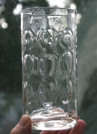 Becher Schoppen Optisches Olivenmuster Formglas 19.  Jh. Bild
