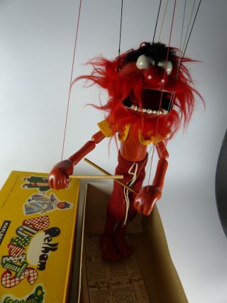 Vintage Pelham Puppet - Muppet Show Animal Drummer / Tier Marionette Bild