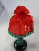 Lampe Stehlampe Gedrechselter Fuß Rot/grün Puppenstube Puppenhaus Um 1930/50 Original, gefertigt vor 1970 Bild 2