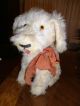 Antiker Hund Stofftierhund Mit Zunge Und Schleife Stofftiere & Teddybären Bild 1