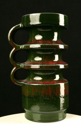 Fohr Keramik,  Space Age,  Vase,  Nr.  431 - 25,  Westdeutsche Keramik,  1960er,  Rarität Bild