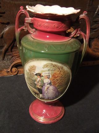 Sehr Schöne Vase Amphore Aus Keramik Frankreich Um 1870 Bild