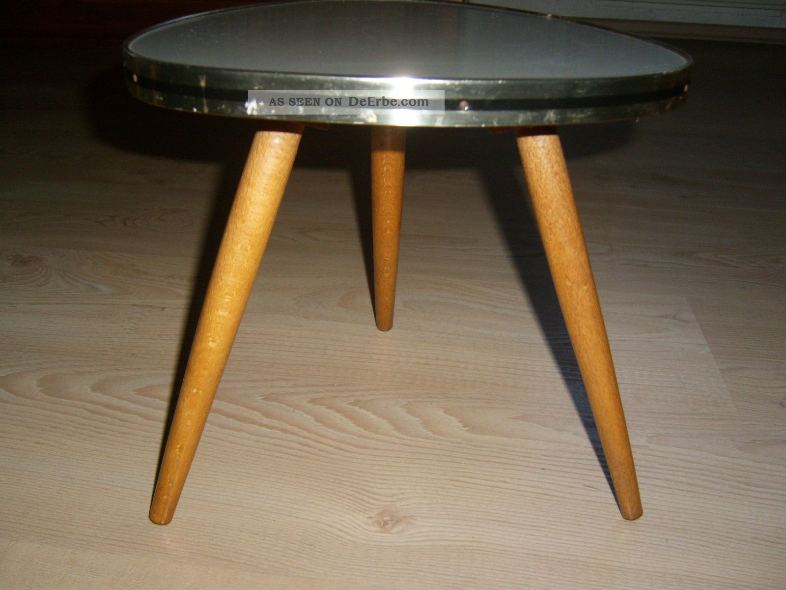 50er 60er J.  Nierentisch Blumenhocker 3 Eckstisch Beistelltisch 3 Beintisch 1950-1959 Bild