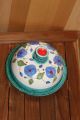 ♥ Käseplatte Käseglocke Handarbeit Blumendekor Kärntner Keramik Perdacher ♥ Glas & Kristall Bild 2