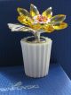 Swarovski Blume Mit Top.  H - 6cm. ,  B - 6cm. ,  T - 4cm 100 Glas & Kristall Bild 1