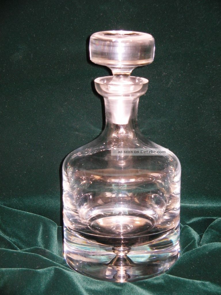 Glas - Karaffe Flasche Schnapsflasche Cognag Whisky Wasser Kristall Bild