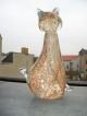 Xxl Murano Art Glas Skulptur Objekt Katze Aventurin Gold Unikat 1kg 350gr Glas & Kristall Bild 1