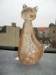 Xxl Murano Art Glas Skulptur Objekt Katze Aventurin Gold Unikat 1kg 350gr Glas & Kristall Bild 3