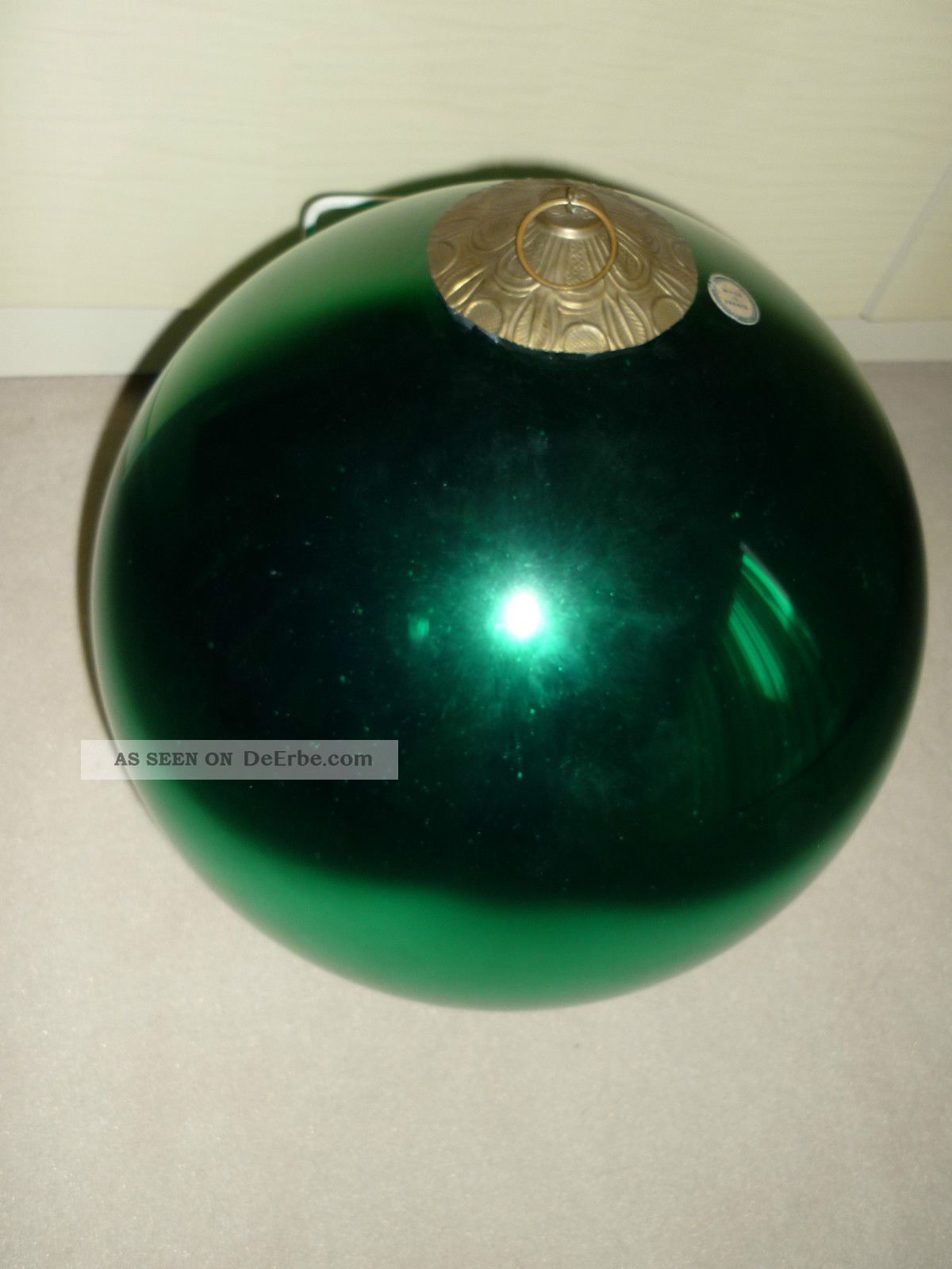 Große Silberglaskugel Grün 