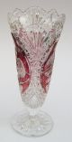 Vase,  Hofbauer,  Bleikristall / Kristall,  Rot,  Handarbeit,  26 Cm,  Wie Kristall Bild 3