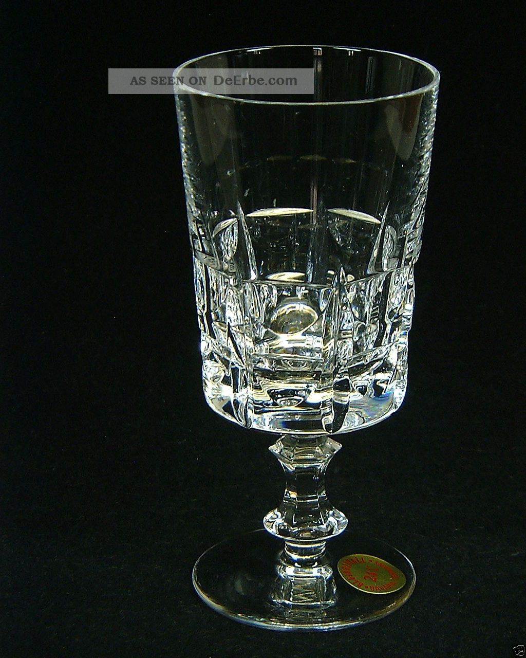 6 Weingläser Bleikristall Handarbeit ' Halbmond ' Schliff Nachtmann - Form Kristall Bild