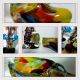 4 Murano Figuren,  Pracht Farbenspiel,  Großer Clown 34 U.  23 Cm 2x Aschenbecher Glas & Kristall Bild 10
