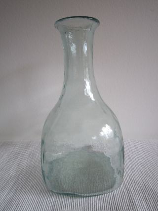 Alte Flasche Vase Karaffe Aus Glas Pressglas Deko Dekoration Bild