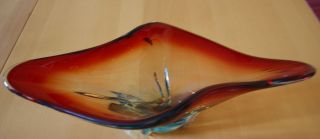 Wunderschöne Murano Glasschale / Schale Xxl,  Länge Ca.  41 Cm Bild