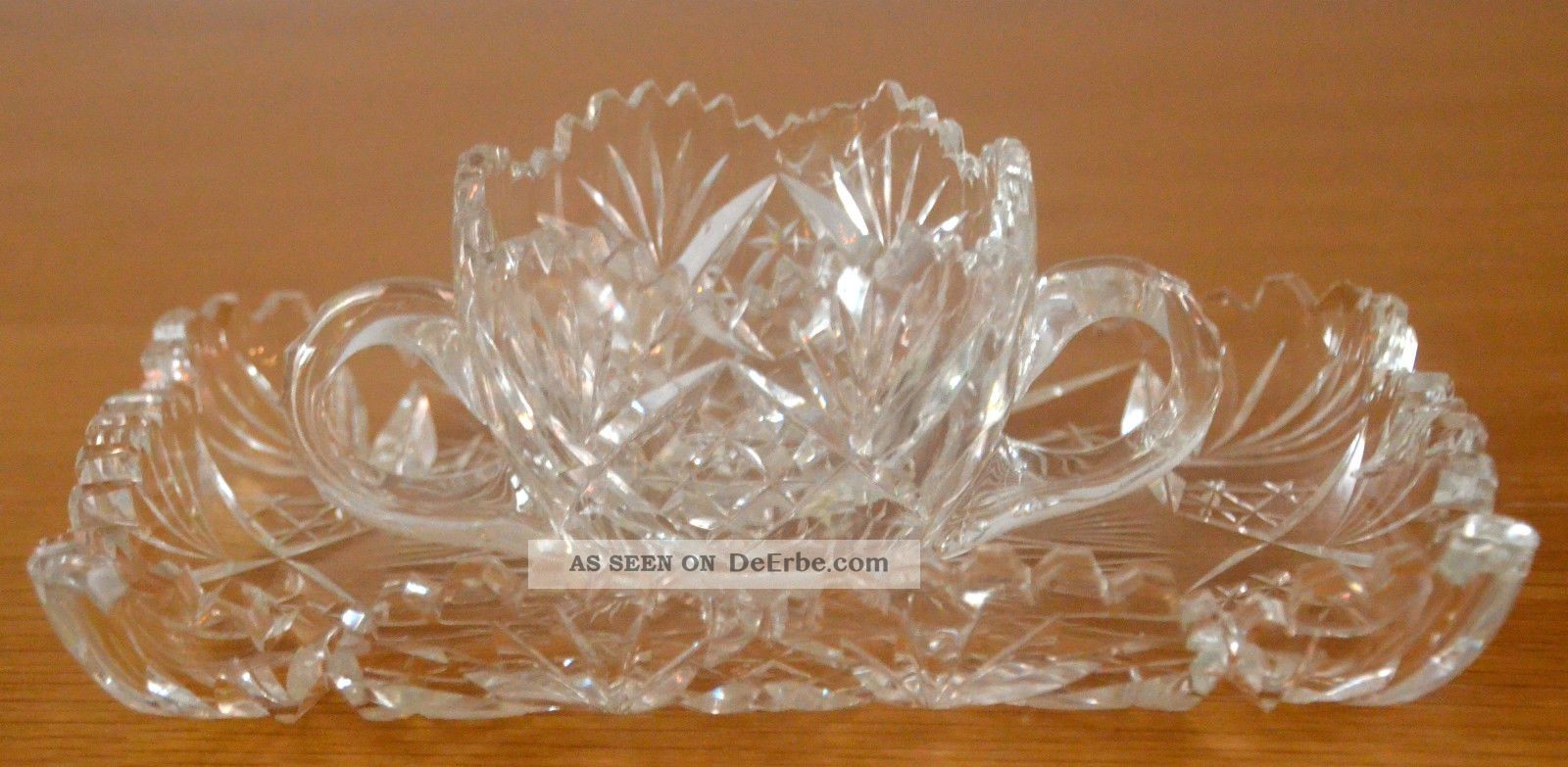 Kristall Bleikristall Platte Und Schale Für Pralinen Sowie Zucker,  Marmelade Kristall Bild