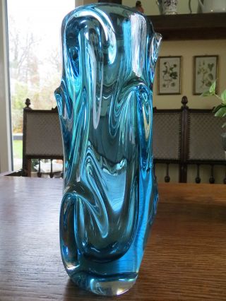 HÜbsche Vase Kotik Beranek ? TÜrkis Blau 24 Cm Hoch 2,  2 Kg Kein Murano ? Bild