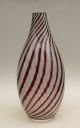 Murano Vase,  Lila Weiß Pastelltöne,  29 Cm,  Um 1960 Glas & Kristall Bild 7