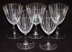 Fünf Weingläser,  1960 ' Er Jahre,  Streifendekor Mit Goldrand Glas & Kristall Bild 1