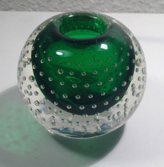Kerzenhalter - KerzenstÄnder Aus Glas - Murano Grün Handgemacht Bild