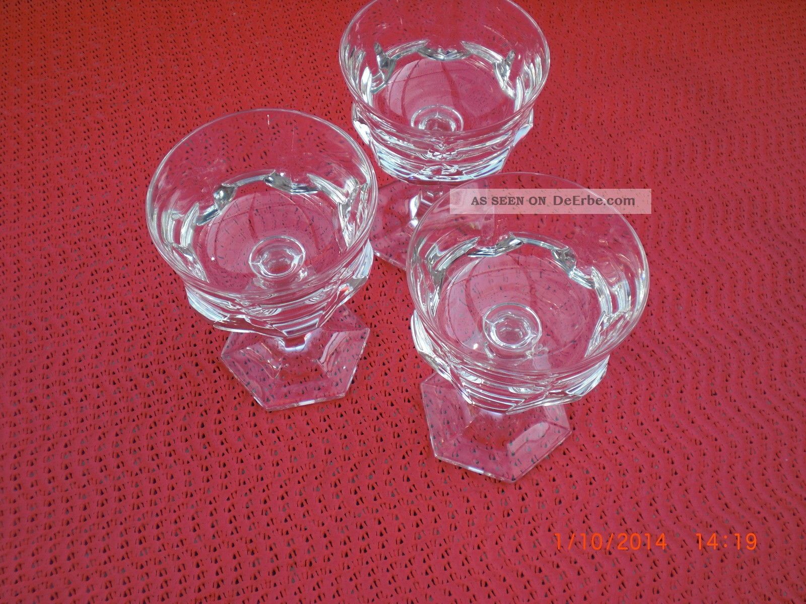 3 Likörgläser Villeroy,  Boch / V&b / Mars 2000 - Kristall Kristall Bild