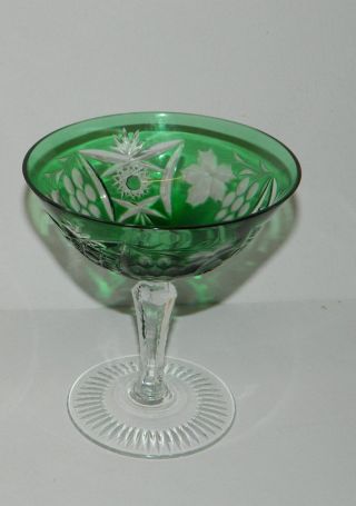 Nachtmann,  Kristallgläser,  1 X Sektschale,  Trauben Schliff,  Rares Glas,  12 Cm Bild