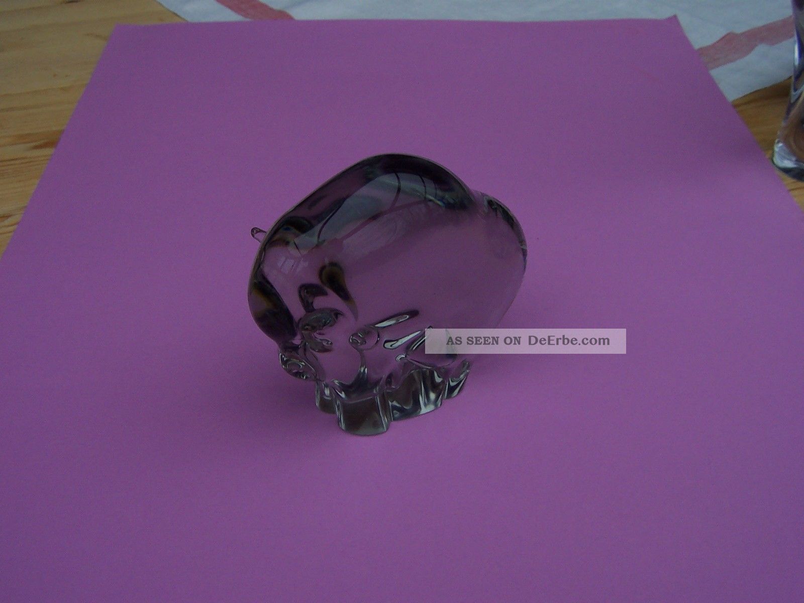 Gral Glas Büffel Bison Murano Dekorglas Bild
