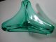 Murano Schale 60er Jahre Grün Zipfelschale Venetian Glas Italy Glas & Kristall Bild 1
