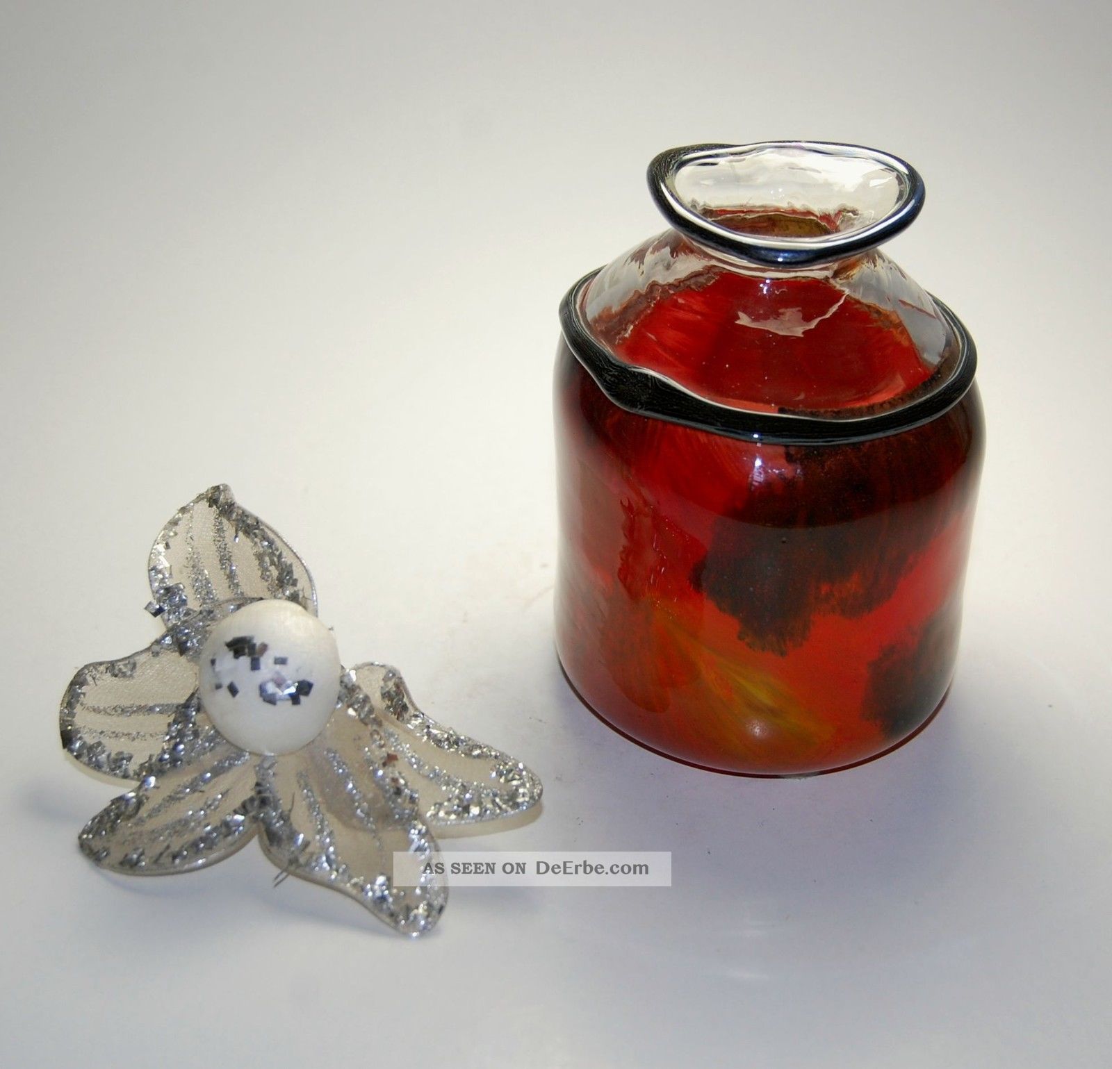 Erwin Eisch Studioglas Aquarellfarbene Vase Signiert Eisch 91 Sammlerglas Bild