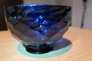 Antik Glas Schale Glass Sugar Bowl English Bristol Blue Brilliant Cobalt Um 1790 Bild