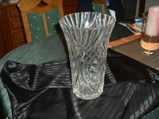 Schöne Bleikristall Vase,  Farblos,  Schwer,  U.  Groß, Bild