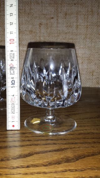 6 Kleine Cognac Gläser Patrizia - Nachtmann - 24 Bleikristall Bavaria Germany Bild