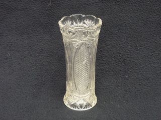 Schöne Alte Vase Pressglas Klar Ehrenfeld? Dekor: ? 