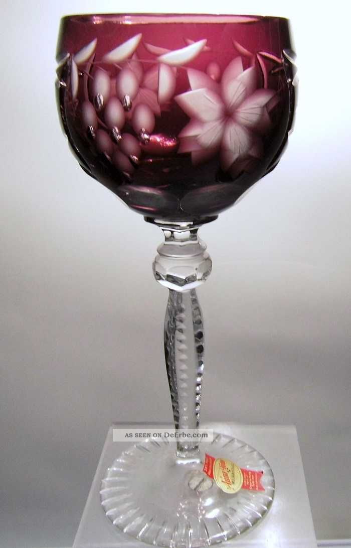 Anna Hütte Traube Großer Weinrömer / Römer / Glas Überfang: Amethyst 19,  5 Cm Kristall Bild