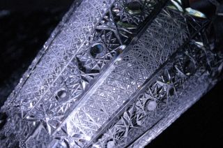 Große Antike Filigrane Bleikristall - Vase Handgeschliffen Vitrinenobjekt Bild