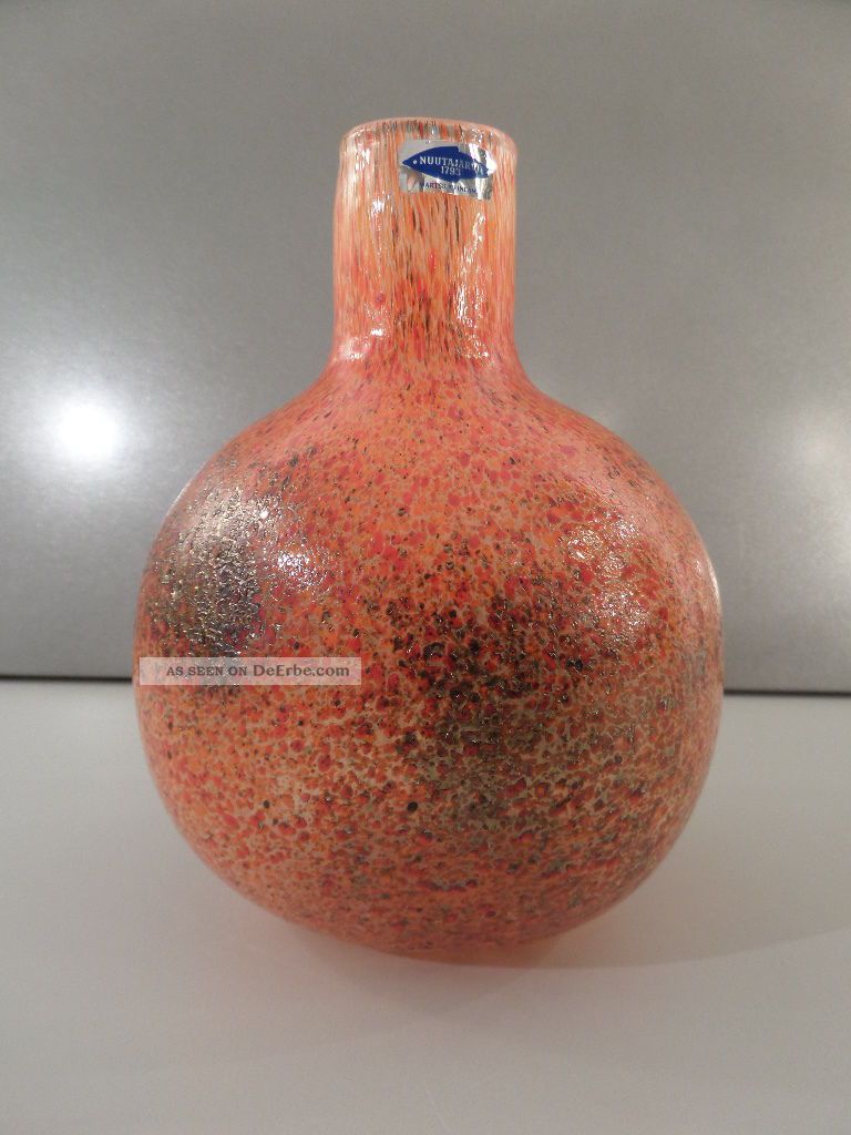 NuutajÄrvi Glas Glass Vase Design Artist O.  Toikka Vintage Finland Modernist Sammlerglas Bild