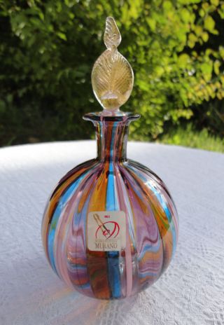 Rare Murano Glass Vase Flakon Gabriele Urban La Fornasotta Signed Bild
