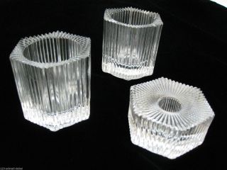 3 Schwere Teelichthalter Kerzenhalter Kerzenständer Aus Bleikristall Wie Bild