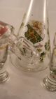 Antike Karaffe Mit Gläsern / Likörset Thurgau (schweiz) Emailiert Um 1890 Top Glas & Kristall Bild 5