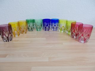 Konvolut SchÖne Alte RÖmerglÄser WasserglÄser Kristall Viele Farben Nachlass Bild