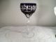 Roemer Weinglas Geschliffen Lila Dunkel Blumen 19,  5 Cm Hoch / 8,  8 Cm Dm / 246 Gr Kristall Bild 3