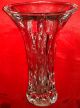 Blei - Kristall Glas Vase Trompetenvase 70er Jahre Design Tisch Rosenvase Deko Top Kristall Bild 1